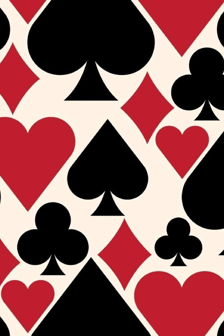 NoteBook: Playing Cards; Exercise Book 190 Lined Journal Pages | Diary | 6"x 9" Large Composition Note Book Gloss Finish Paperback (Notebook lined pages with blank Date and Page number)